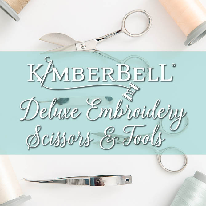 Kimberbell Deluxe Embroidery Scissors & Tools - Set Of 4, Made With Finest  Steel, Includes: 5” Duckbill Appliqué, Precision Fine Tip Tweezers With