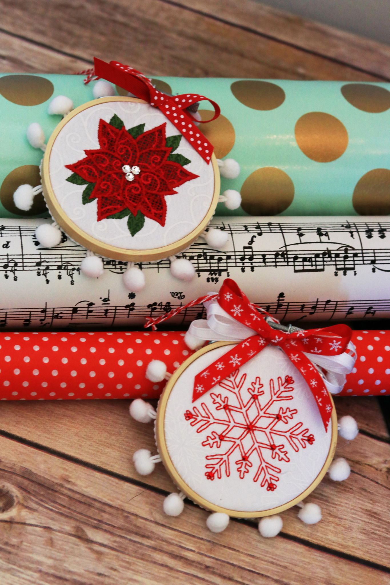 HHD-Poinsettia and Redwork