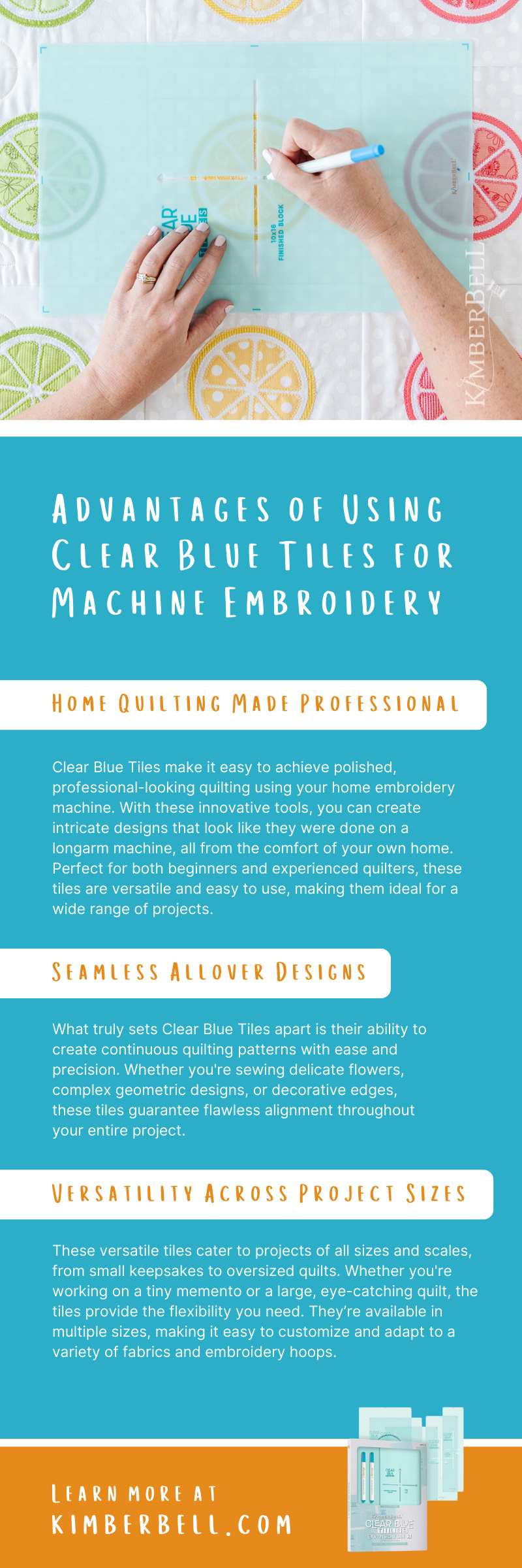Advantages of Using Clear Blue Tiles for Machine Embroidery