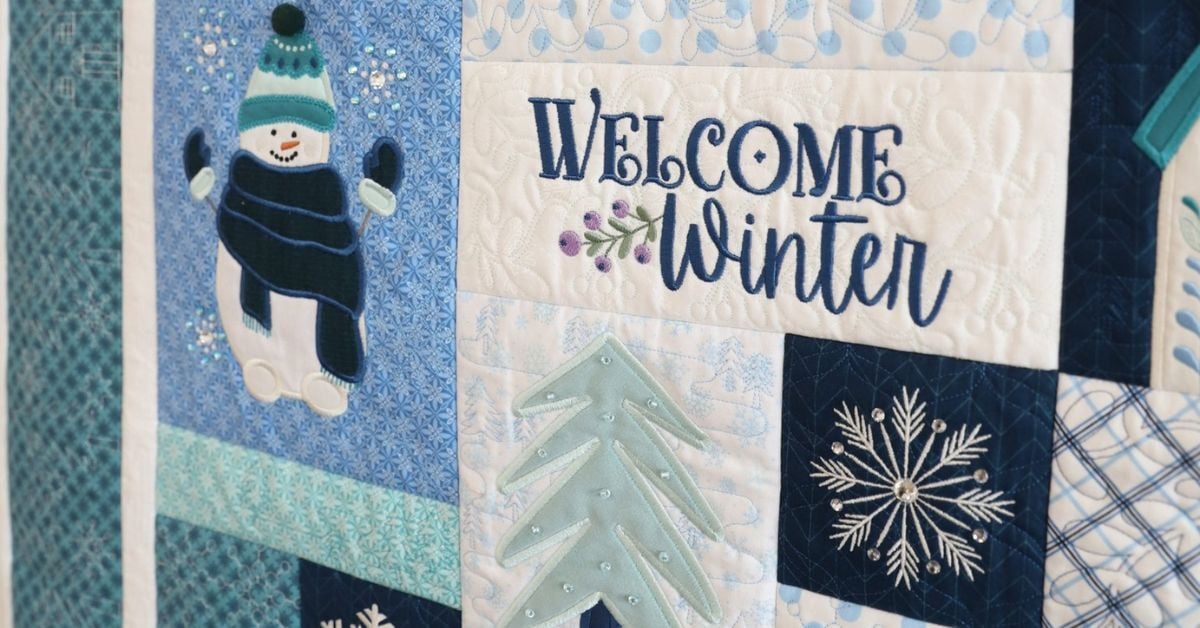 How to Create Embroidered Quilt Blocks on Your Machine